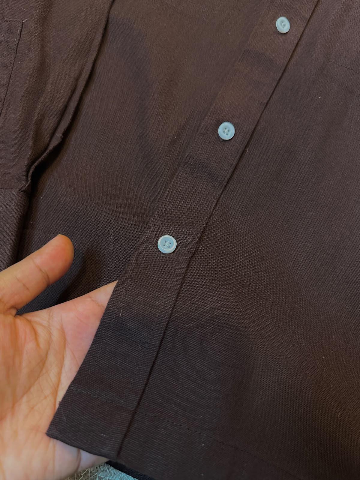 Boxy Linen Shirt (Coffee) - 26-59