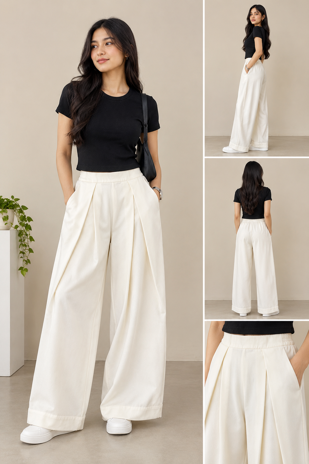 Ladies Flowy Super Baggy Pant 26-012 by AURSI