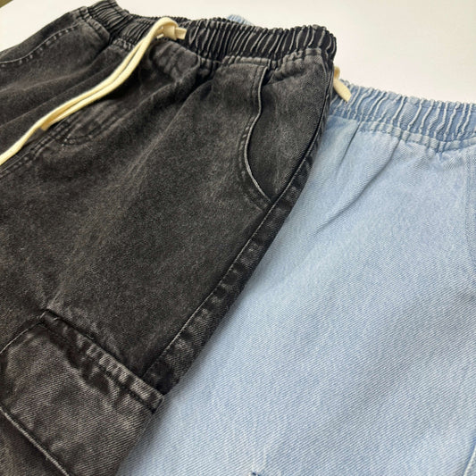 Denim Cargo Joggers by AURSI