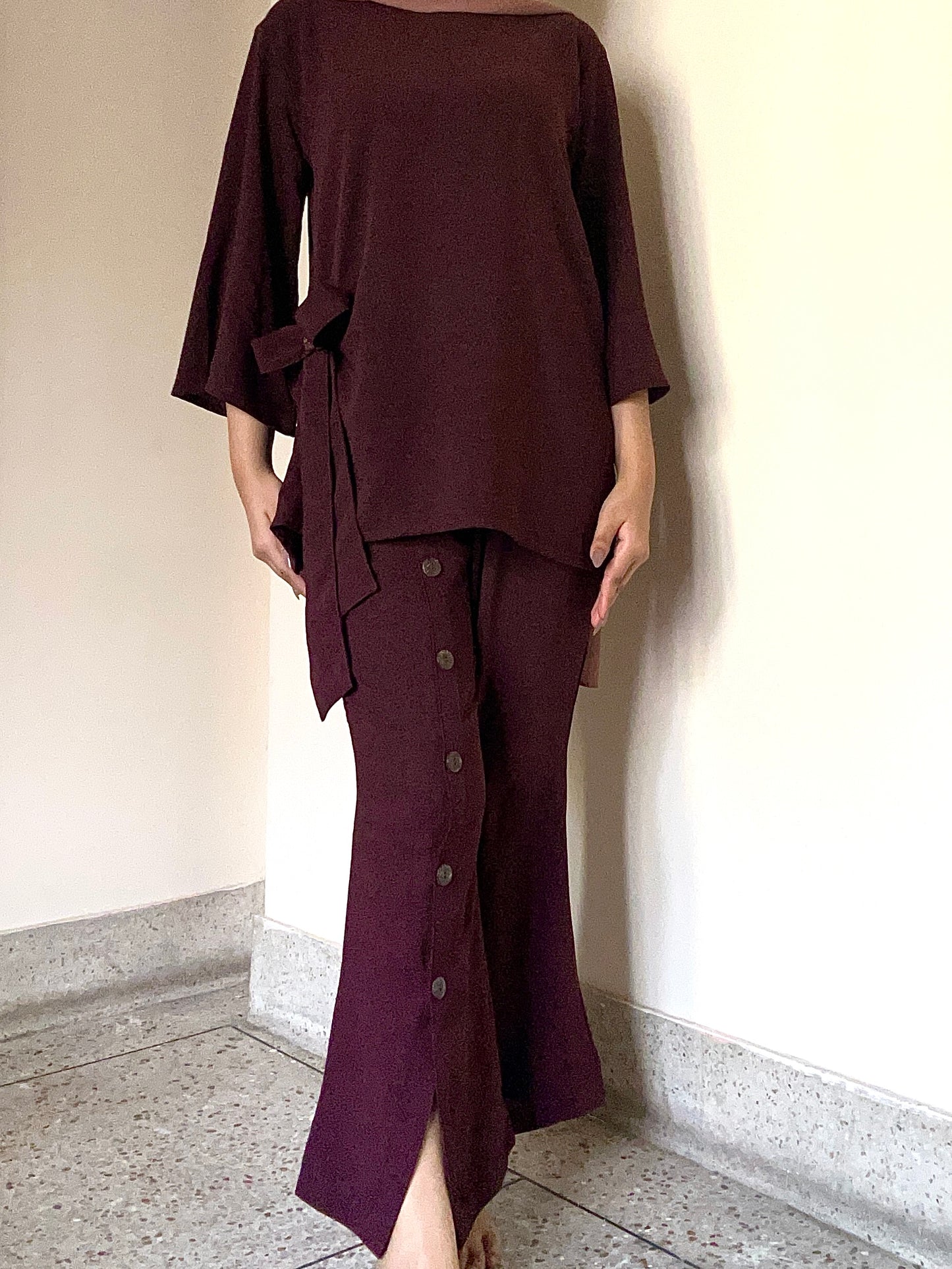 Modest Co-Ord 26-05 (Burgundy)