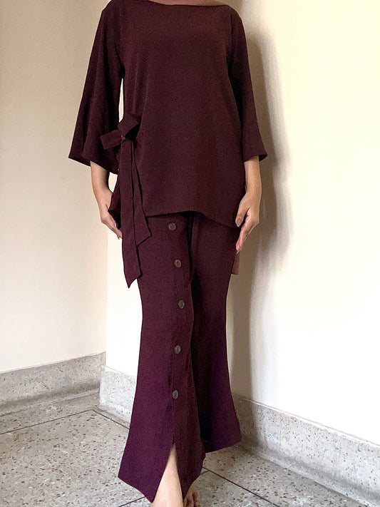 Modest Co-Ord 26-05 (Burgundy)