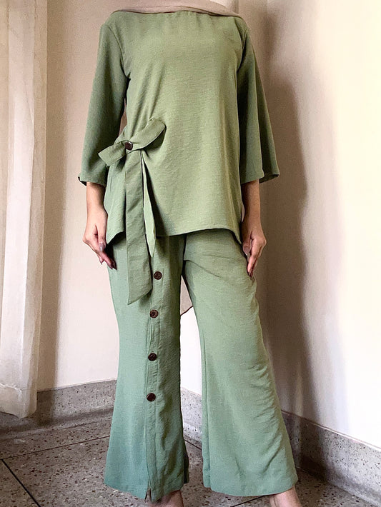 Modest Co-Ord 26-05 (Pastel Green)