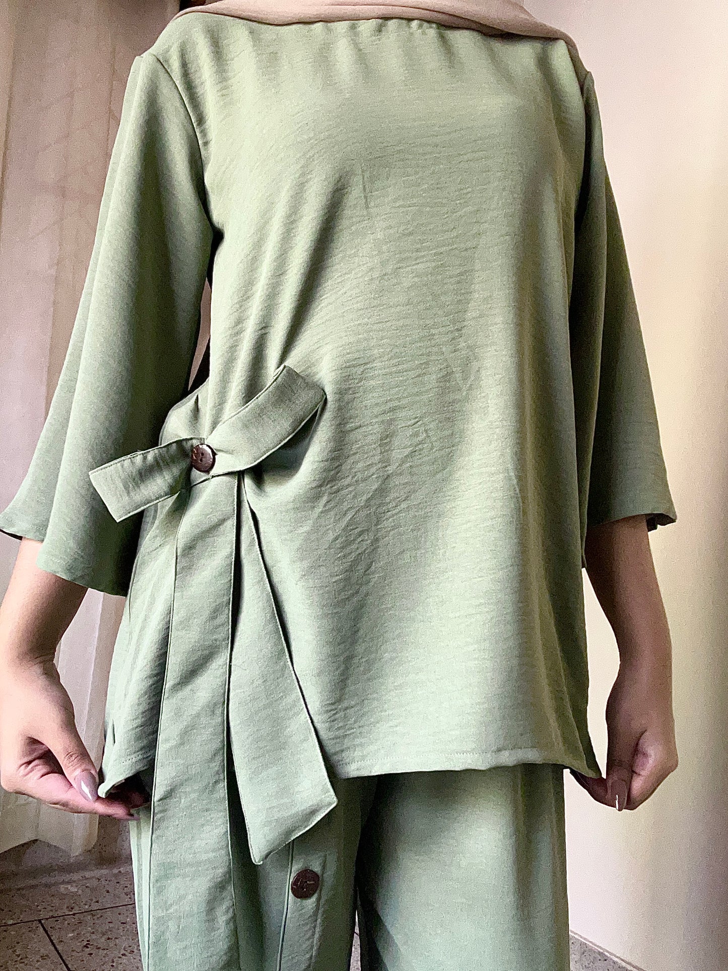 Modest Co-Ord 26-05 (Pastel Green)