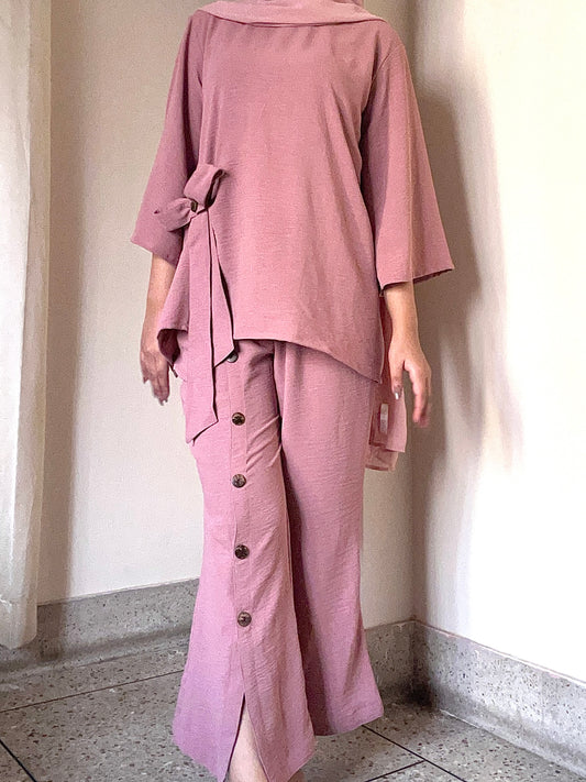 Modest Co-Ord 26-05 (Peach Pink)