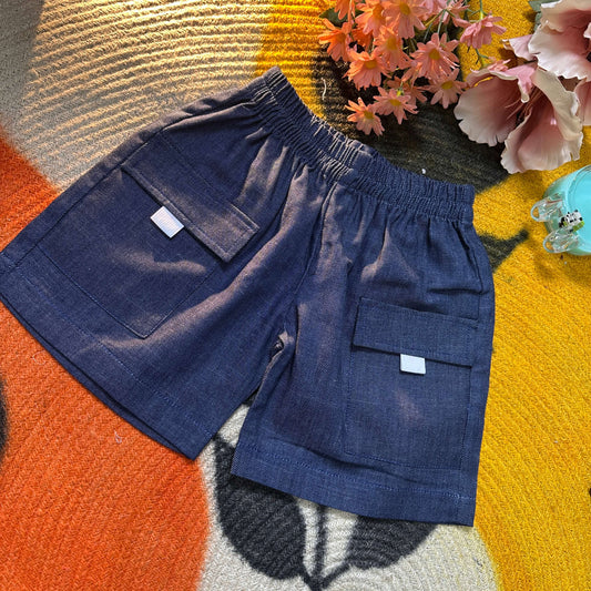 Kid's Short Pant (Denim Color)