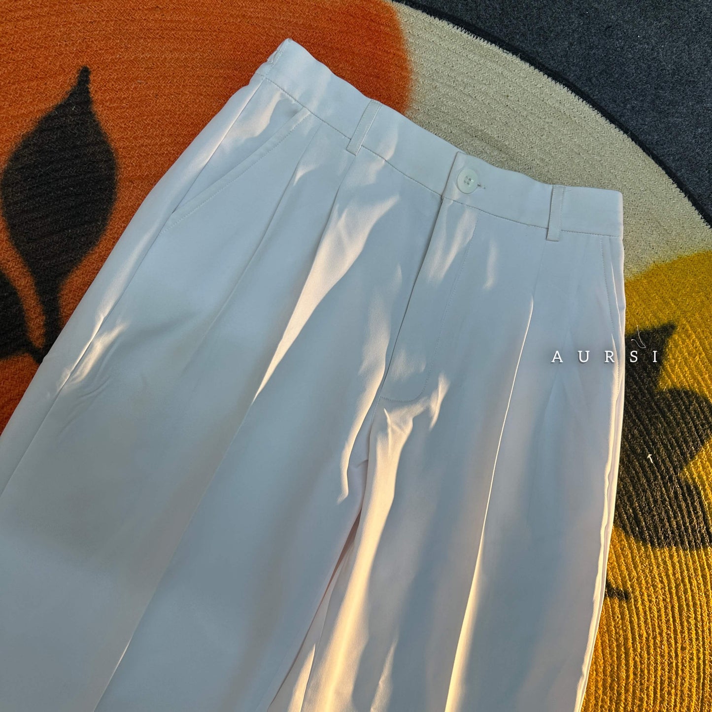 Ladies Wide Leg Pants 06 (White)