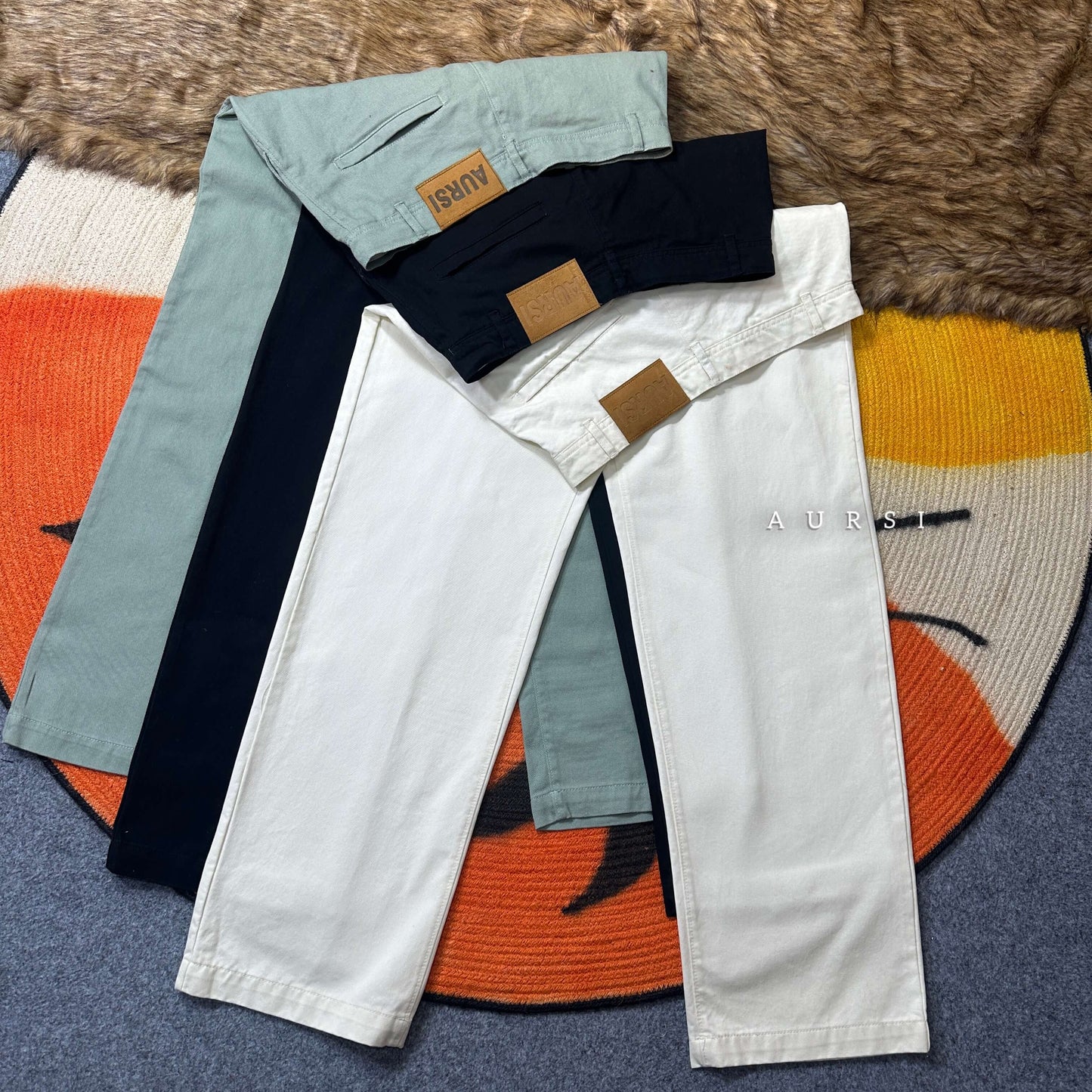 Unisex Twill Baggy Pants 03 by AURSI