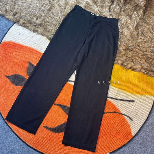 Unisex Twill Baggy Pants 03 (Black)