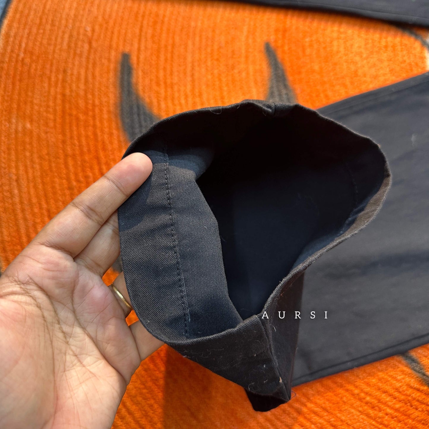 Unisex Twill Baggy Pants 03 (Black)