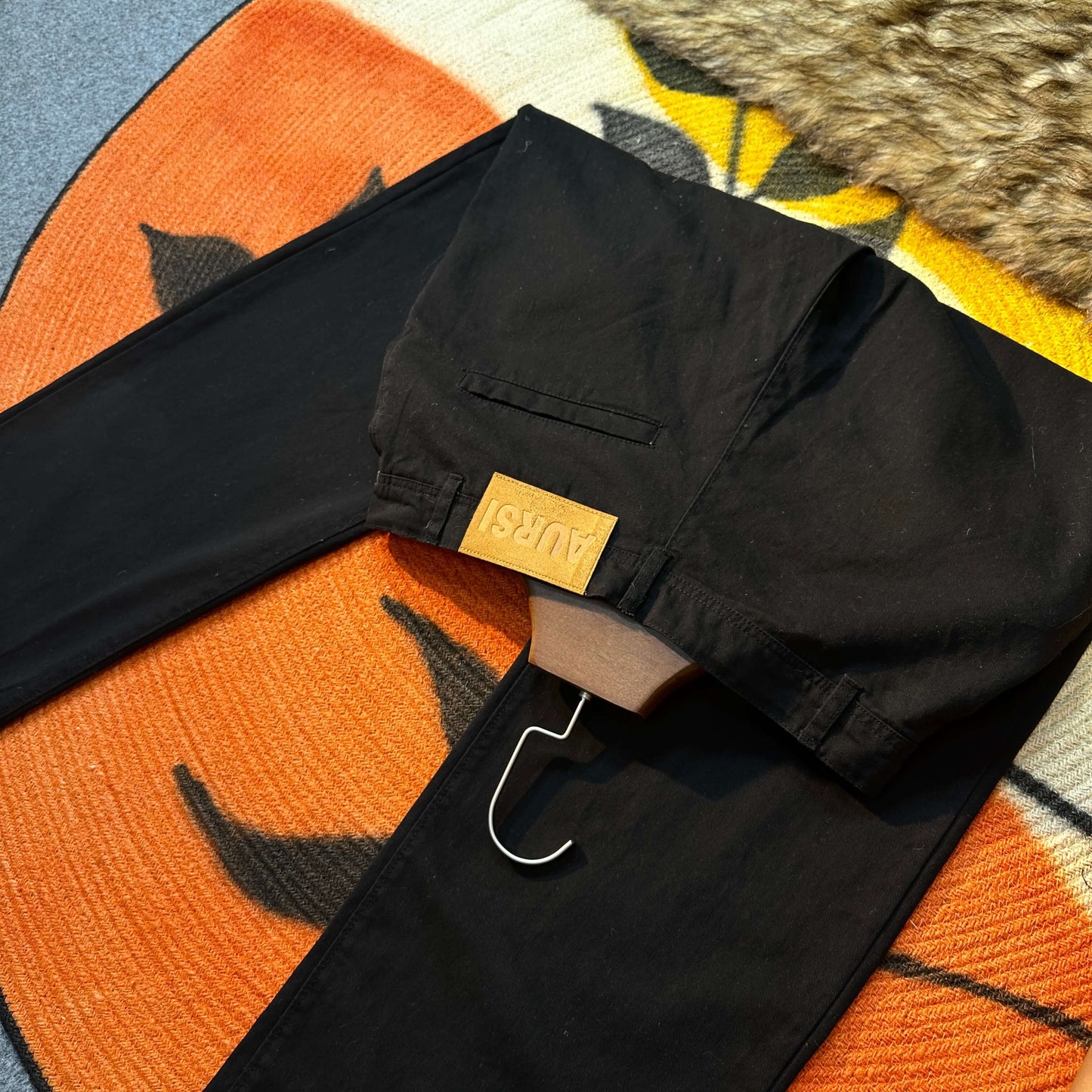 Unisex Twill Baggy Pants 03 (Black)