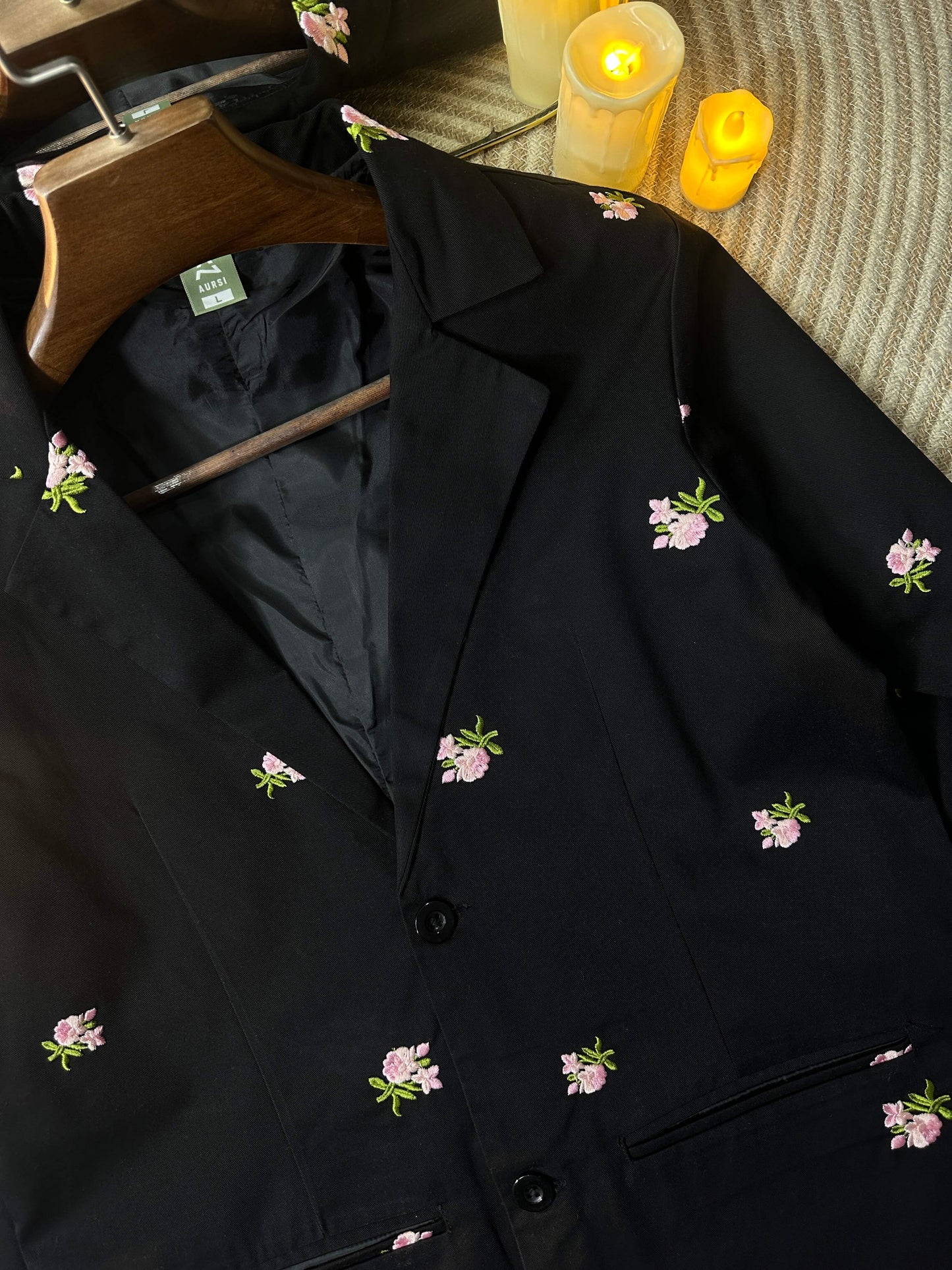 Embroidered Light Shell Blazer 25-07