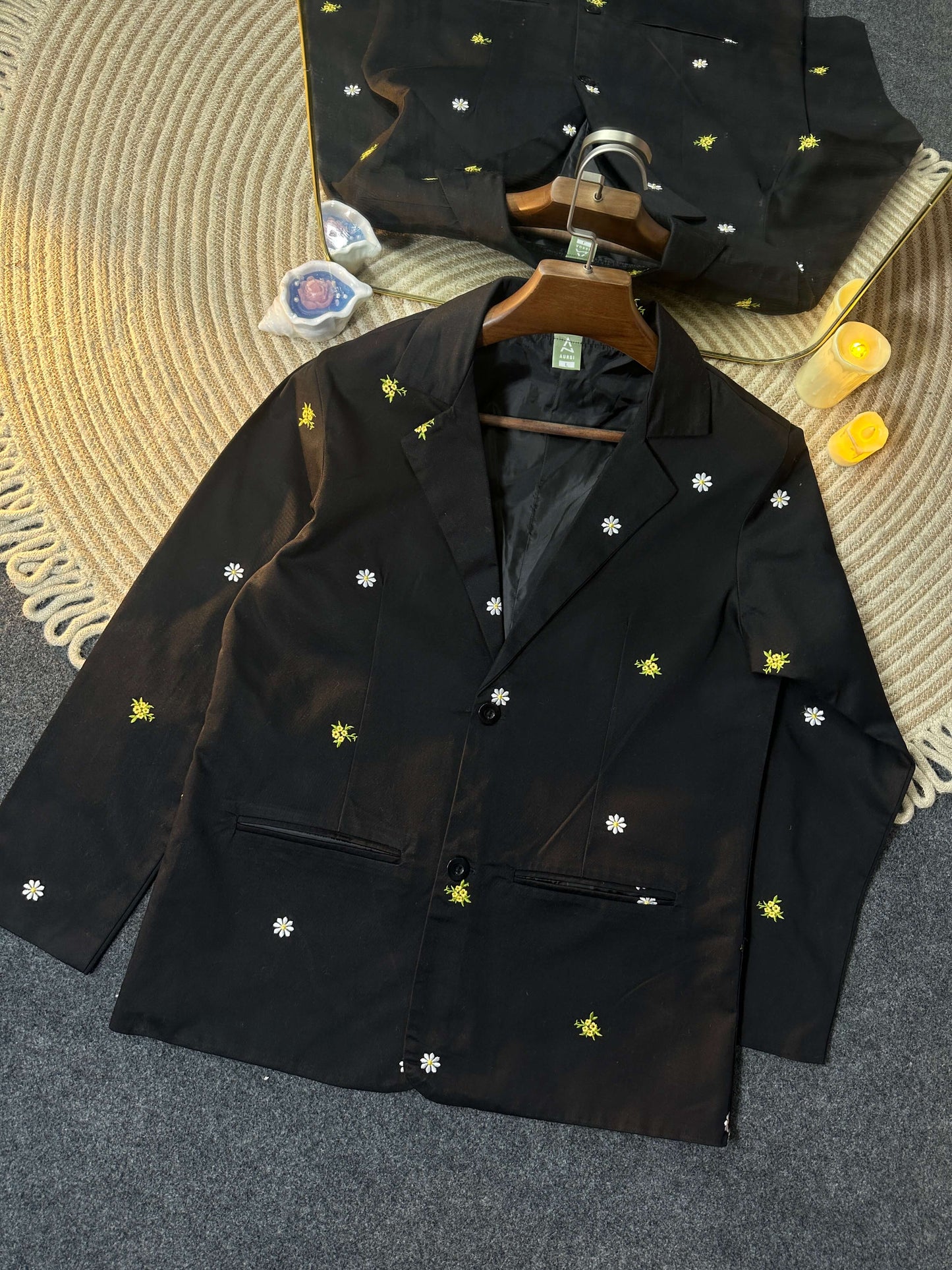 Embroidered Light Shell Blazer 25-05