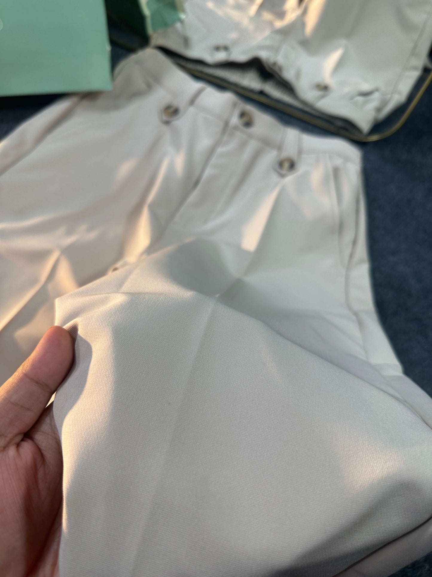 Unisex Formal Baggy Pant (Cream)