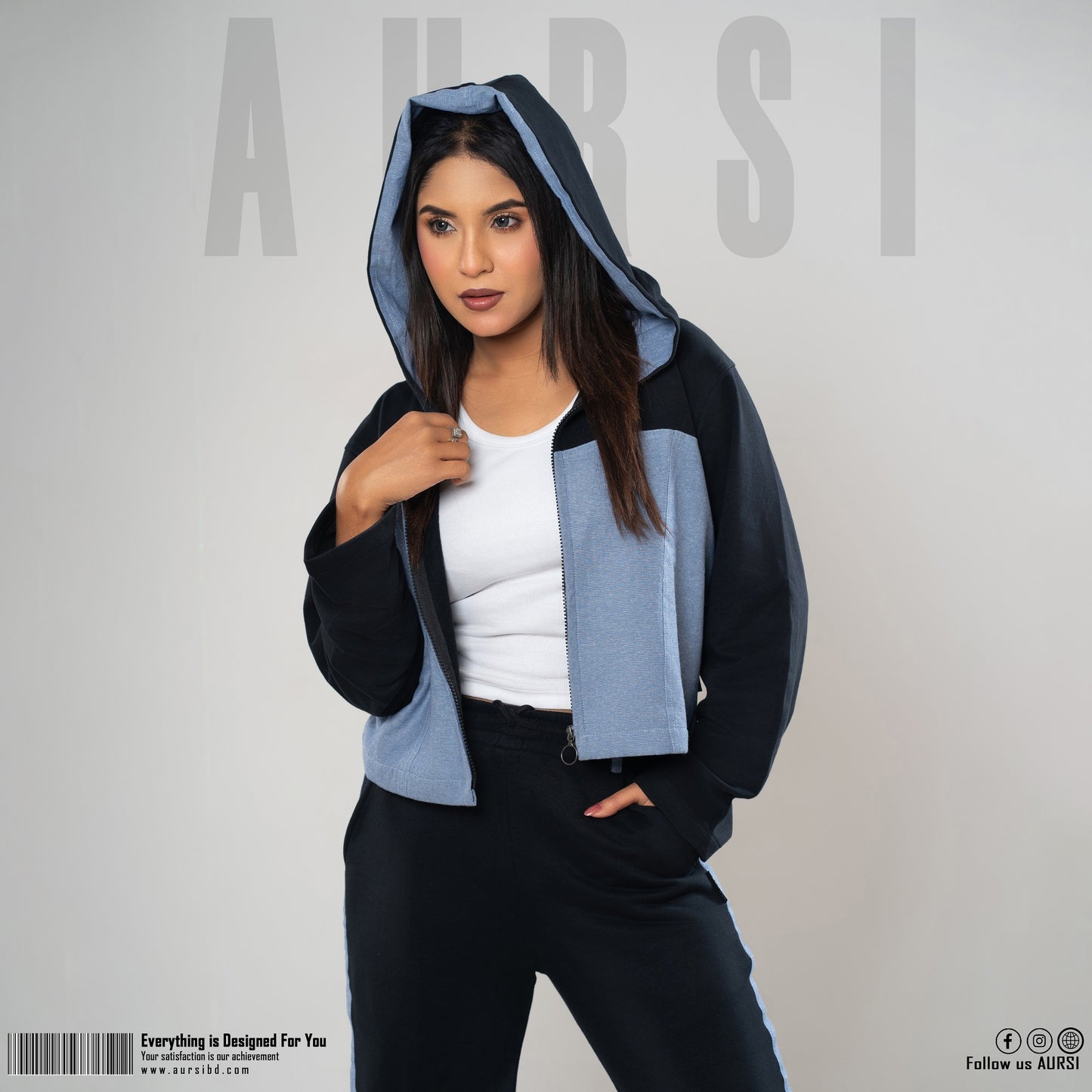 Crop Hoodie & Joggers Set