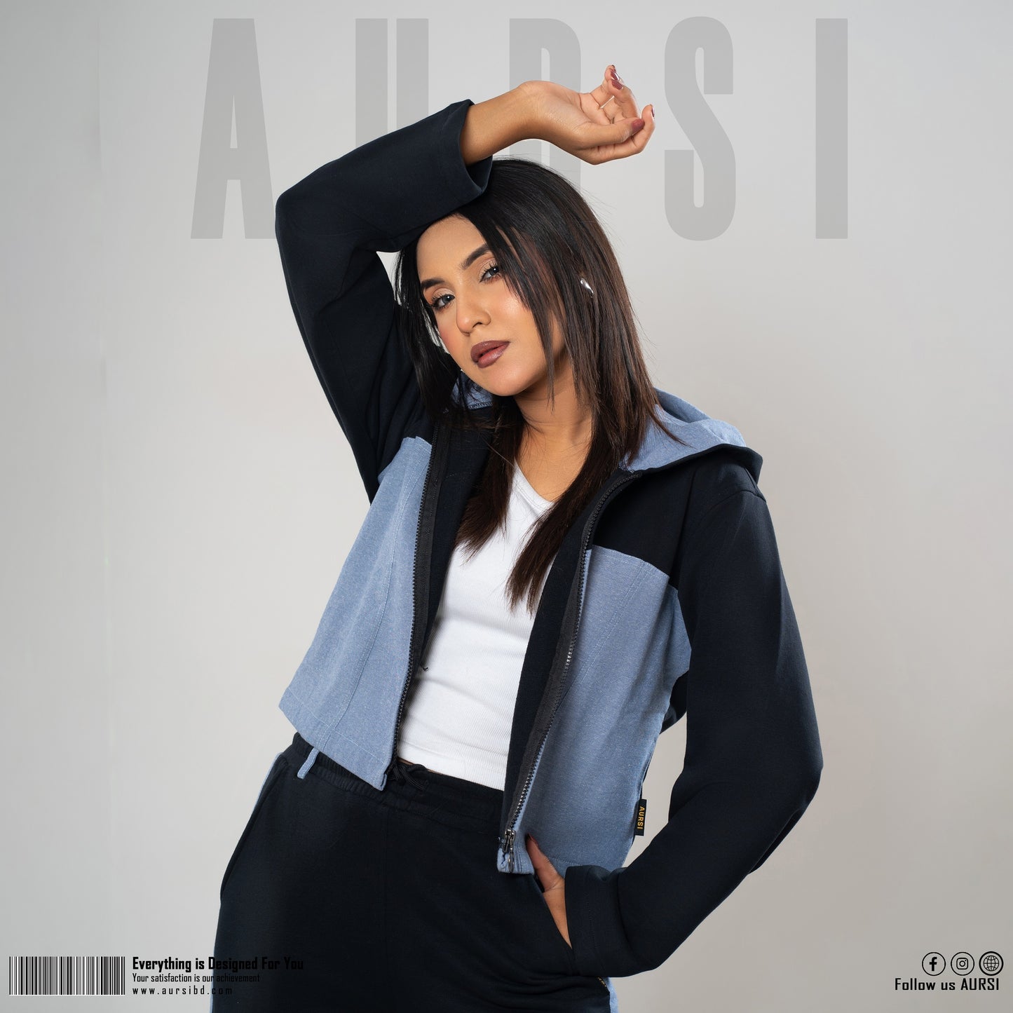Crop Hoodie & Joggers Set