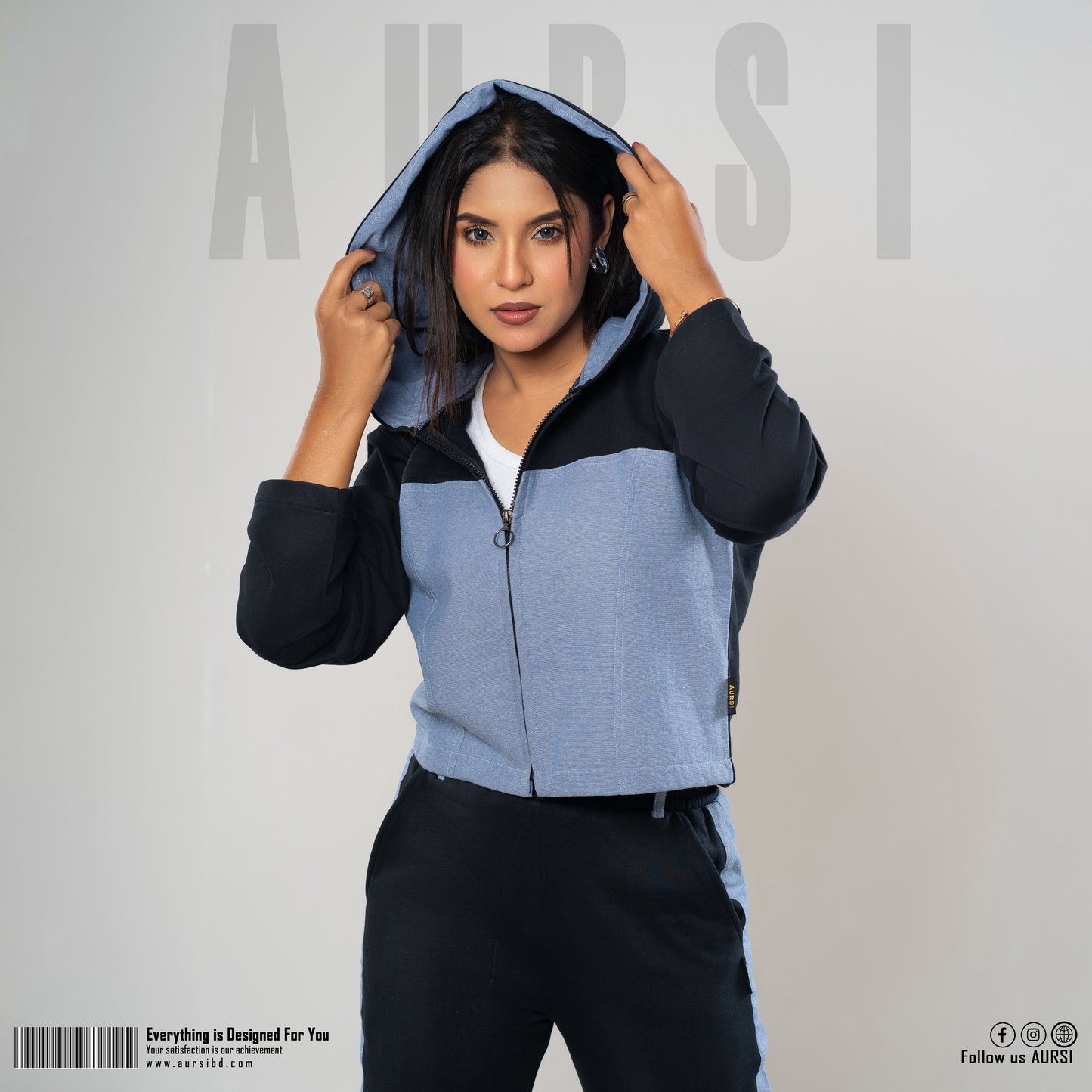 Crop Hoodie & Joggers Set