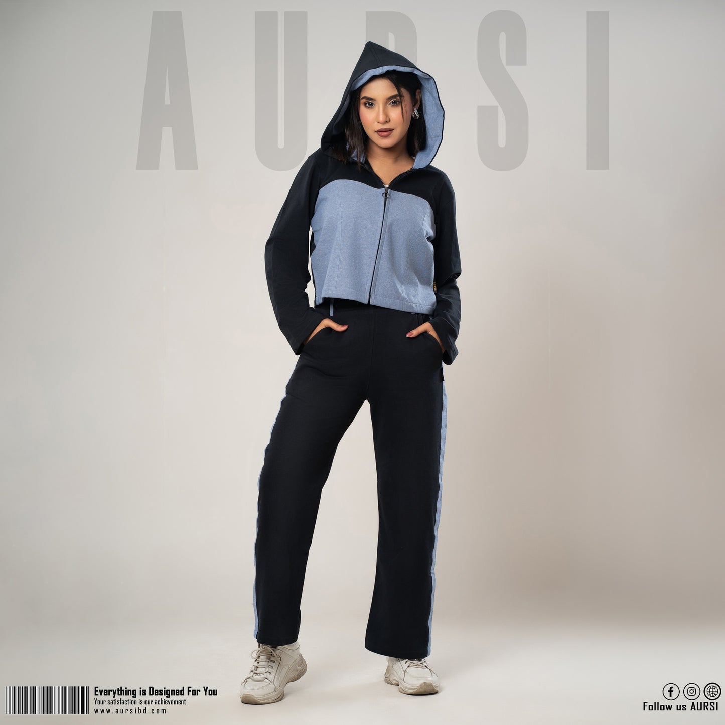 Crop Hoodie & Joggers Set