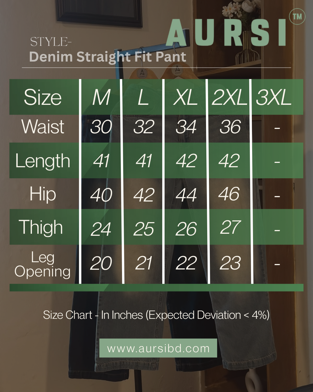 Men's Denim Straight Fit Baggy Pant 26-103-A