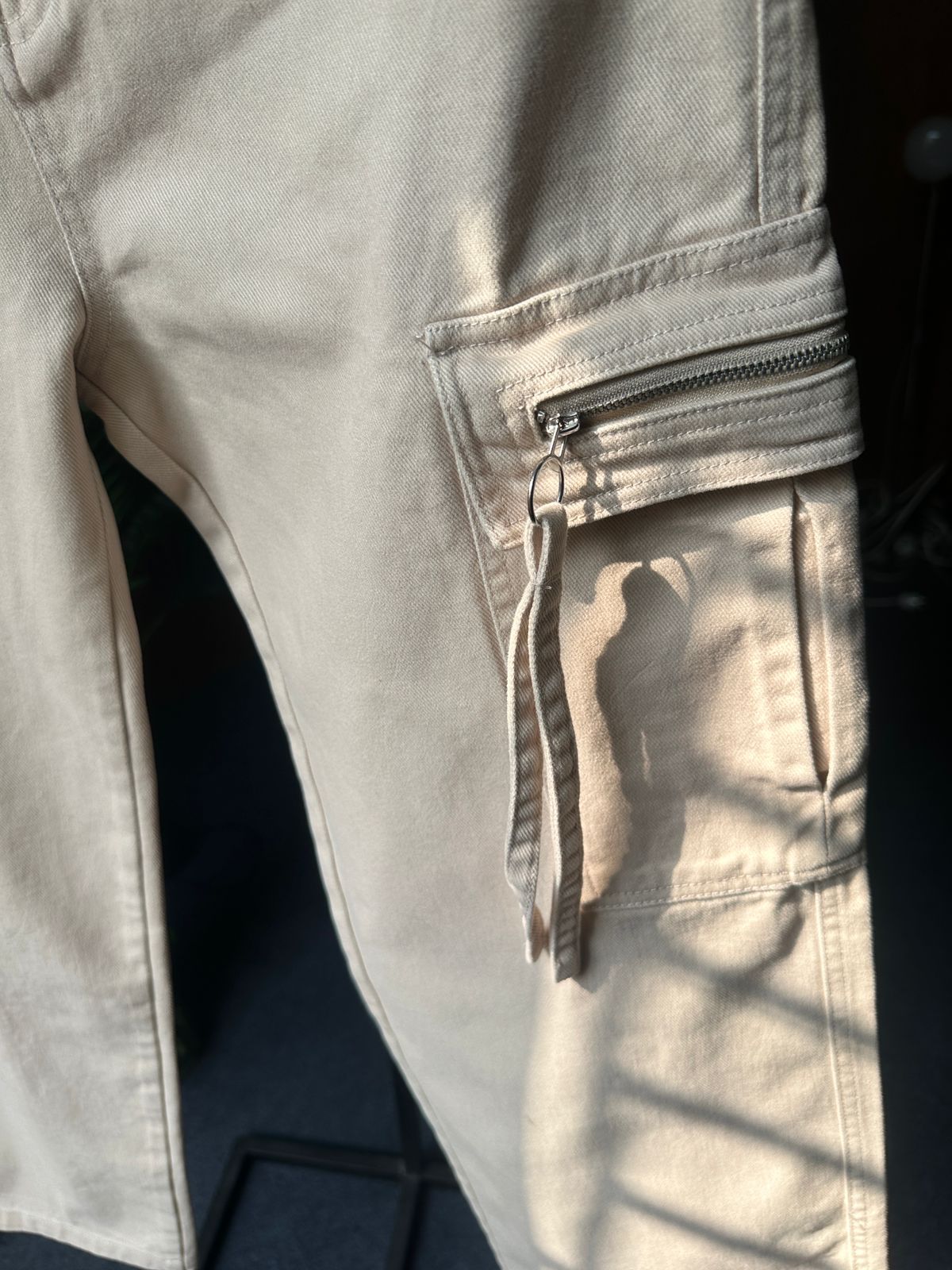 Unisex Cargo Pants 26-005 (Off-White)