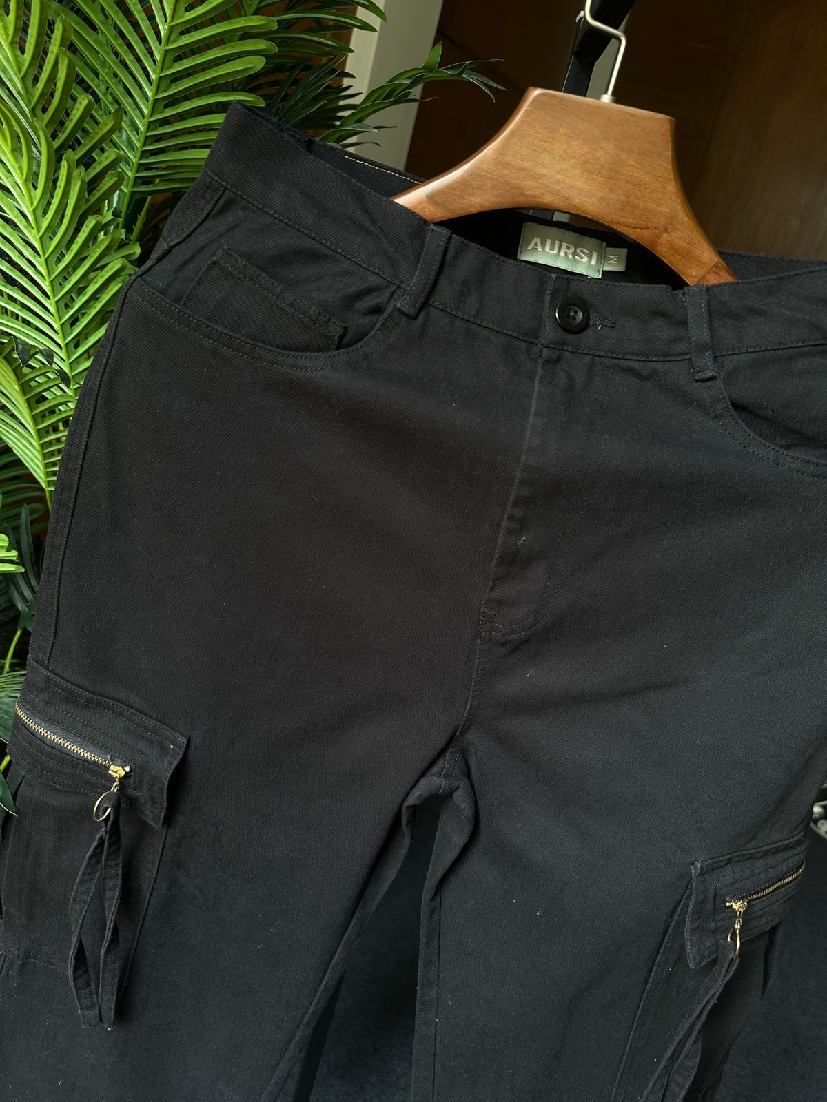 Unisex Cargo Pants 26-005 (Black)