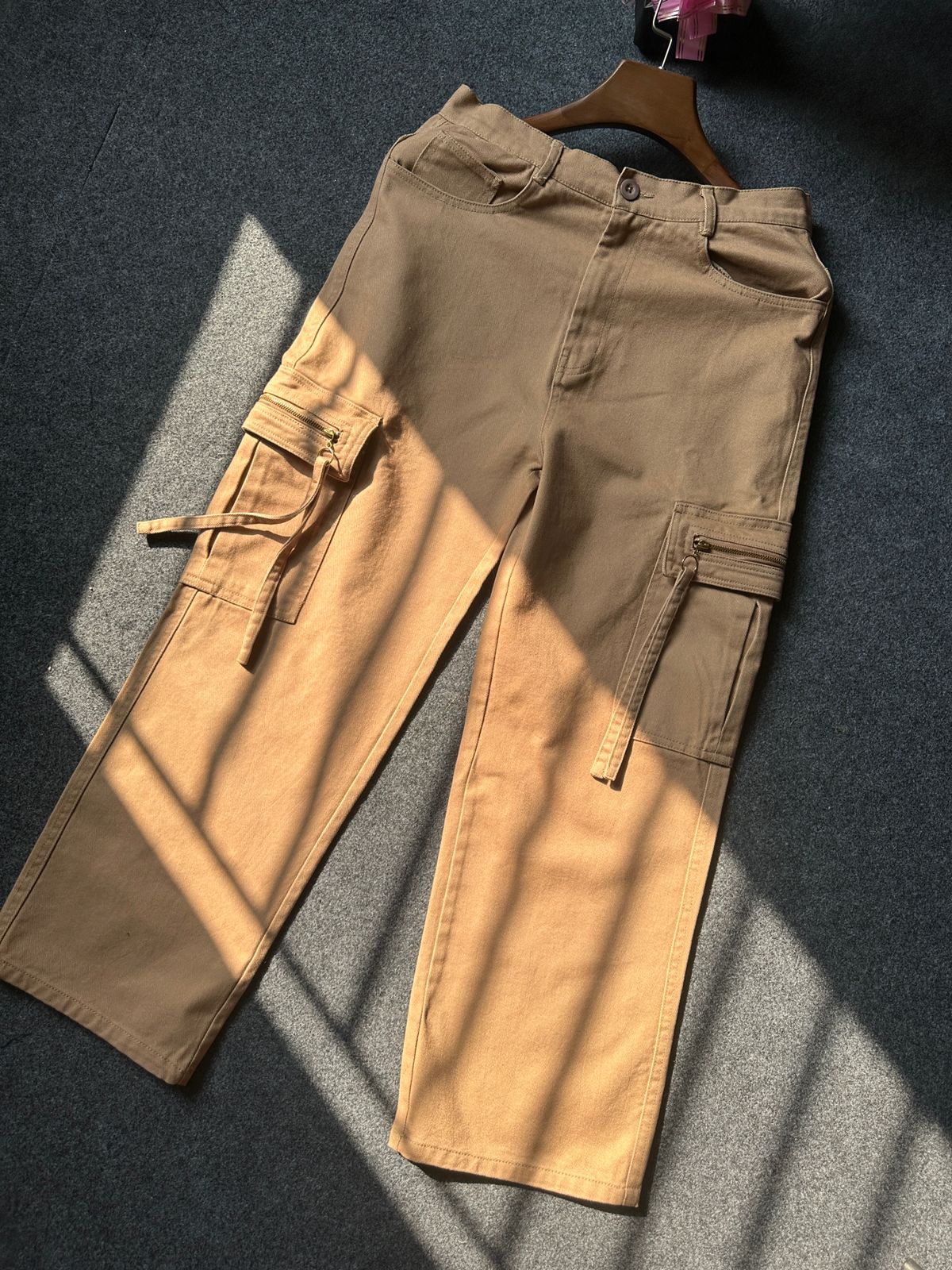 Unisex Cargo Pants 26-005 (Beige)