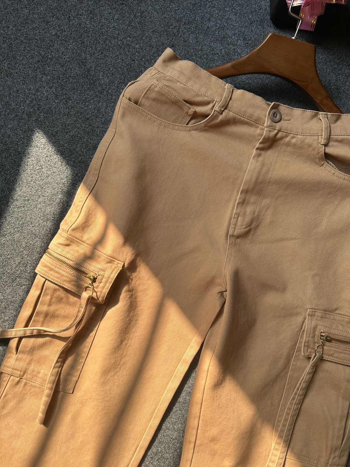 Unisex Cargo Pants 26-005 (Beige)