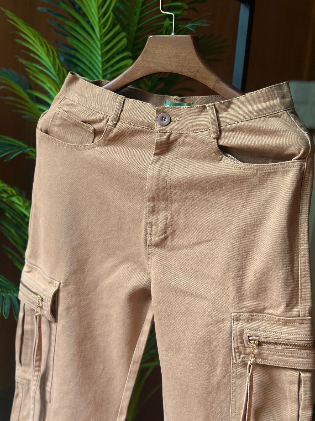 Unisex Cargo Pants 26-005 (Beige)
