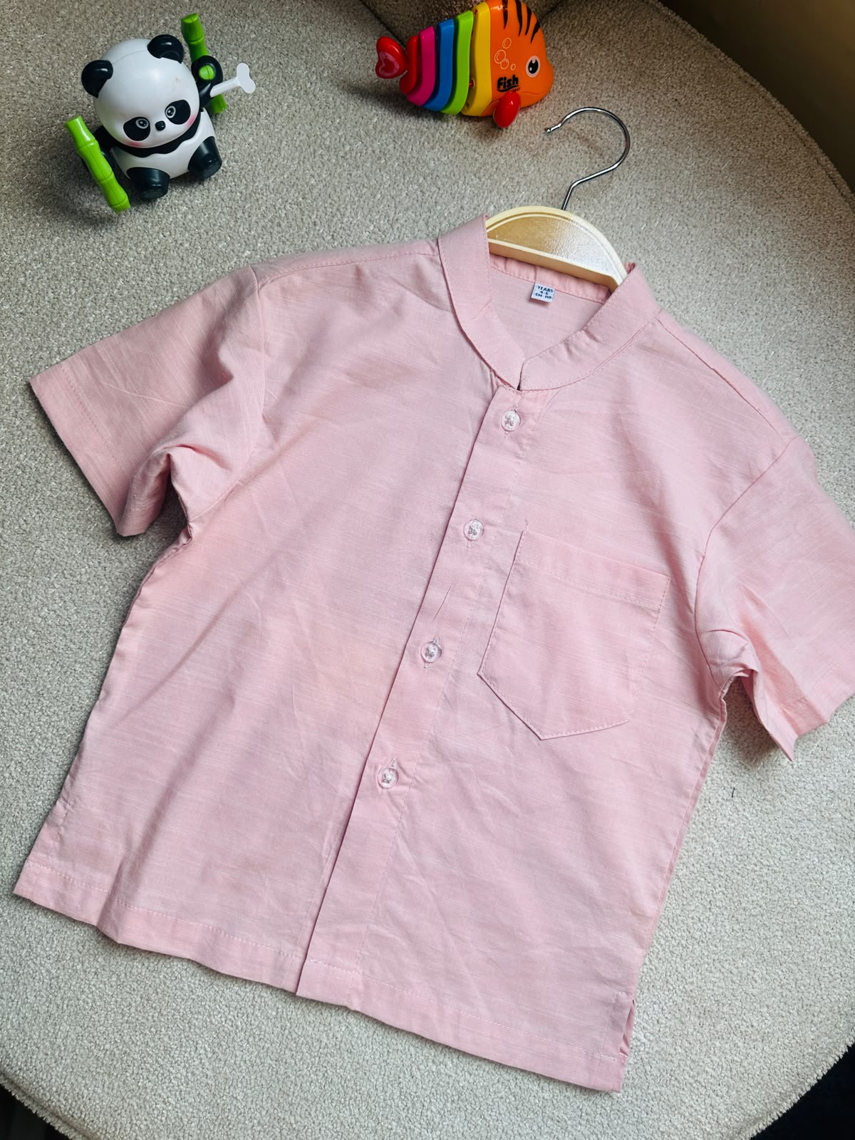 Kid's Shirt (Boys) - Baby Pink - 004