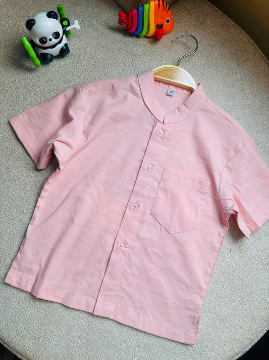 Kid's Shirt (Boys) - Baby Pink - 004