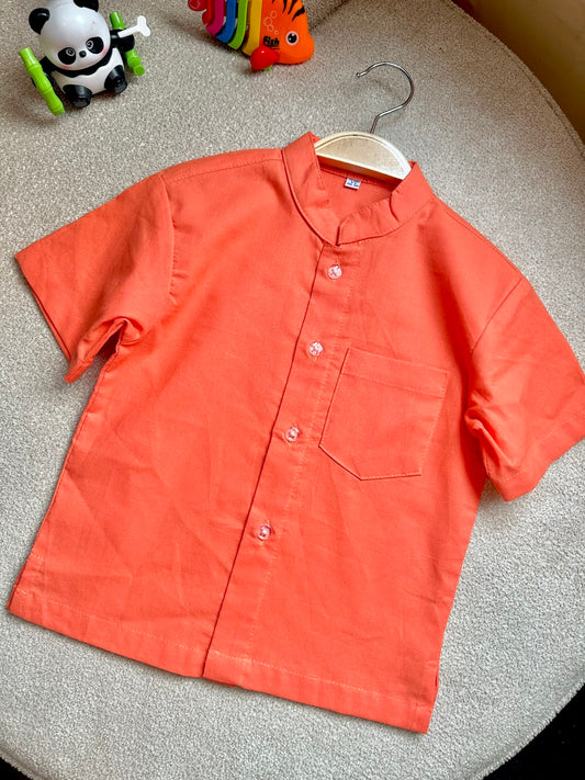 Kid's Shirt (Boys) - Orange - 002