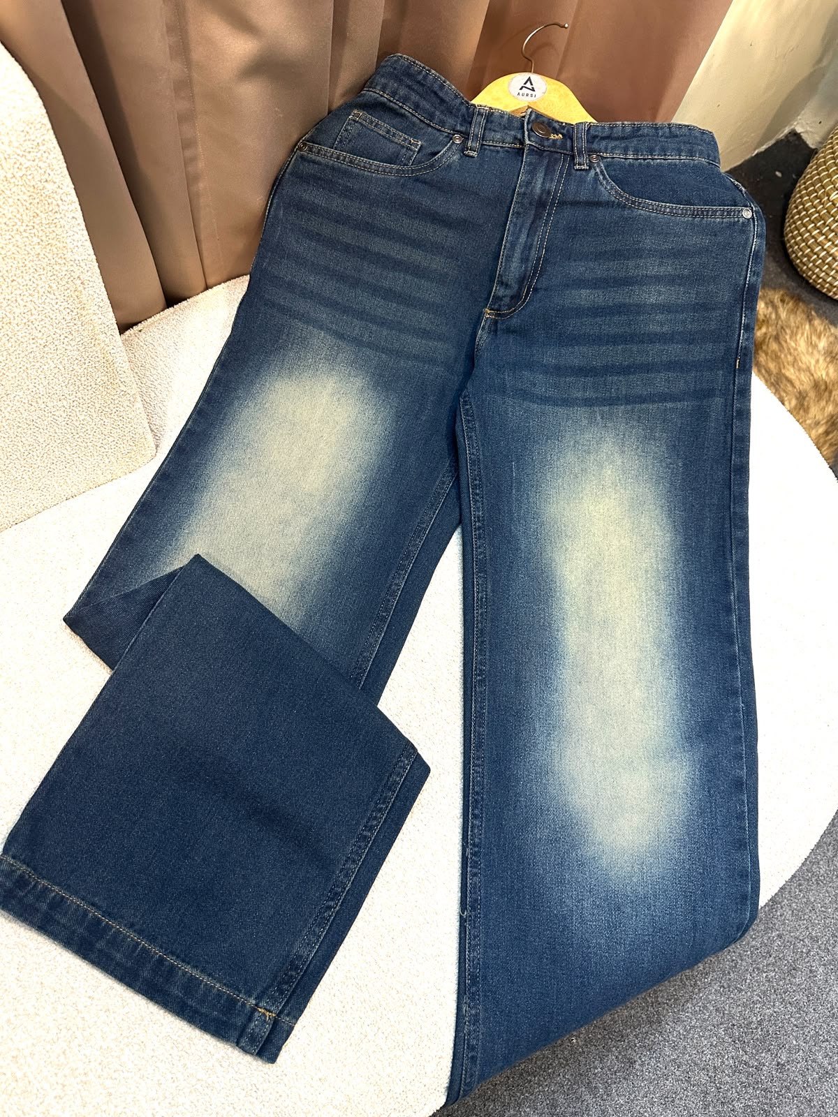 Men's Denim Straight Fit Baggy Pant 26-103-B