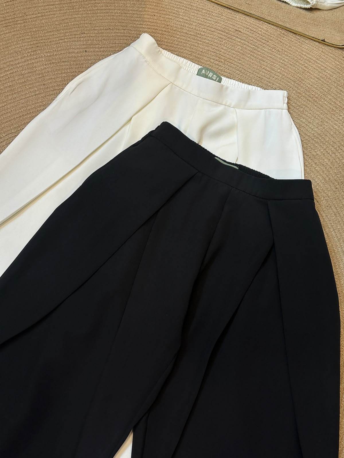 Ladies Flowy Super Baggy Pant 26-012 (Black)