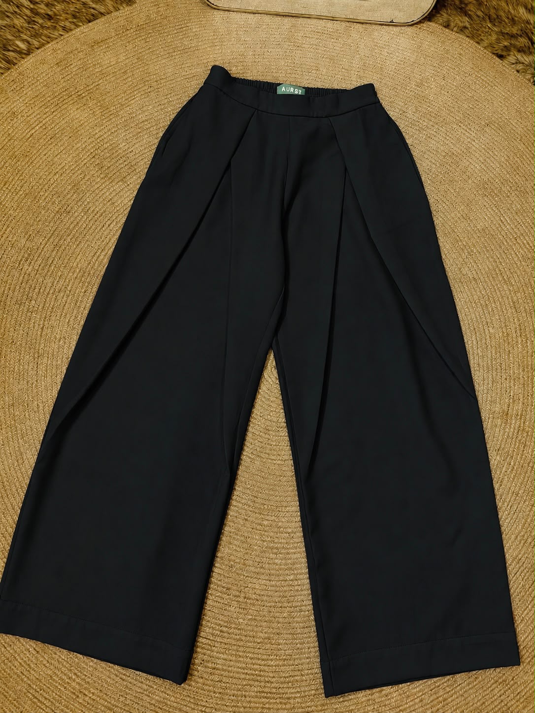 Ladies Flowy Super Baggy Pant 26-012 (Black)
