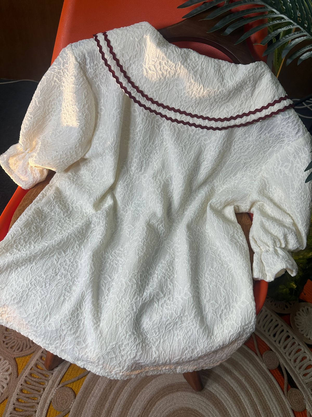 Korean Sweet Ladies Shirt 10 (Off-White)