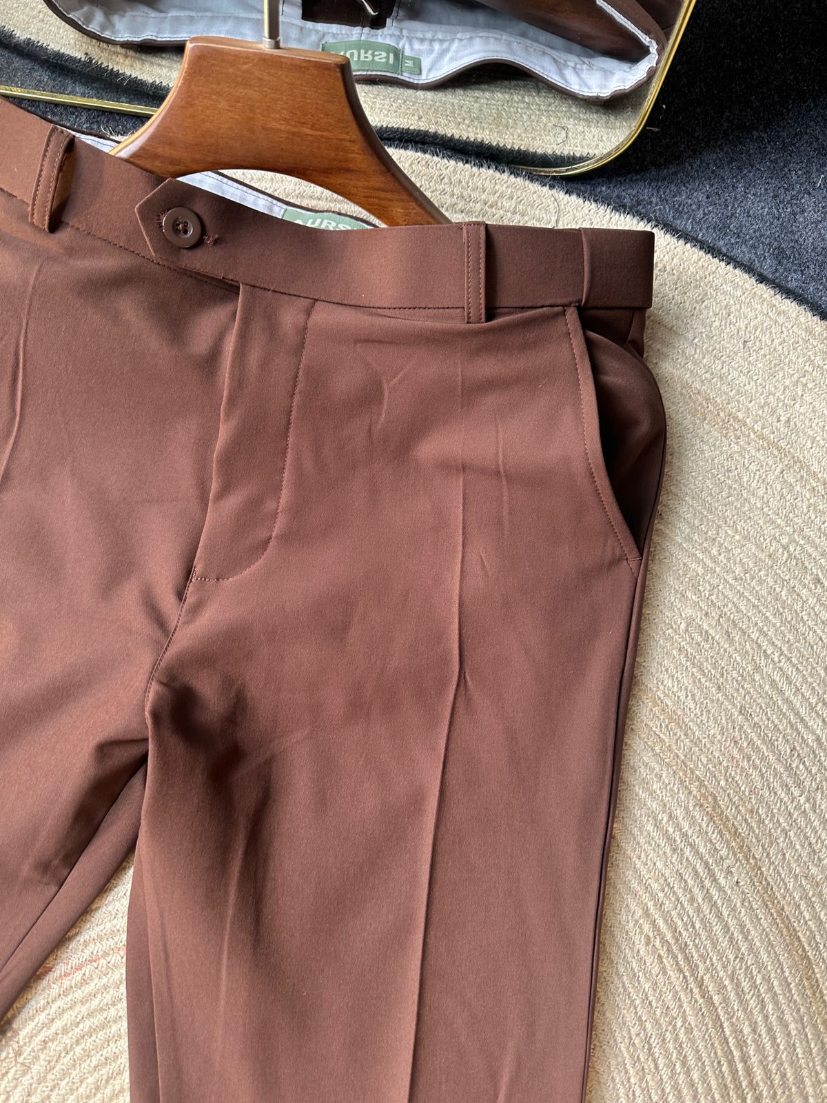 Men's Adjustable Formal Pant (Coffee)