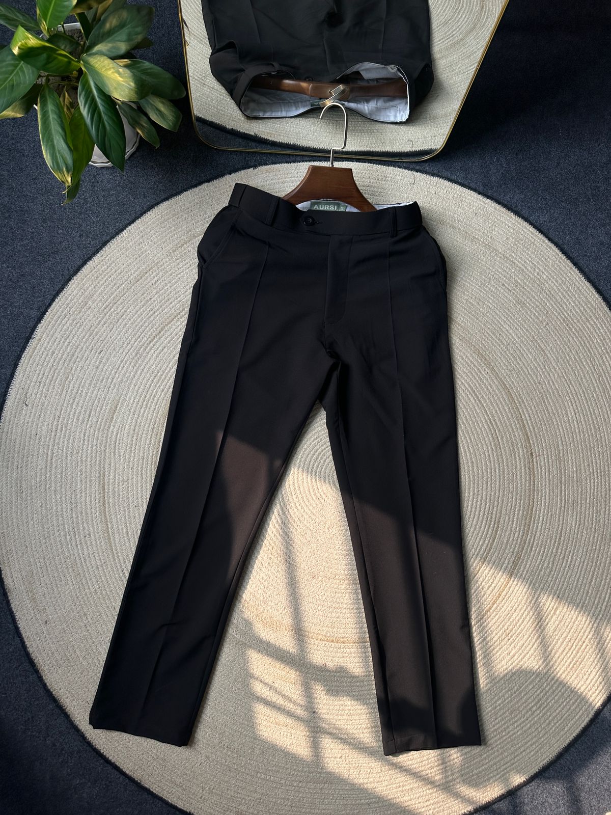 Men's Adjustable Formal Pant ( Black)