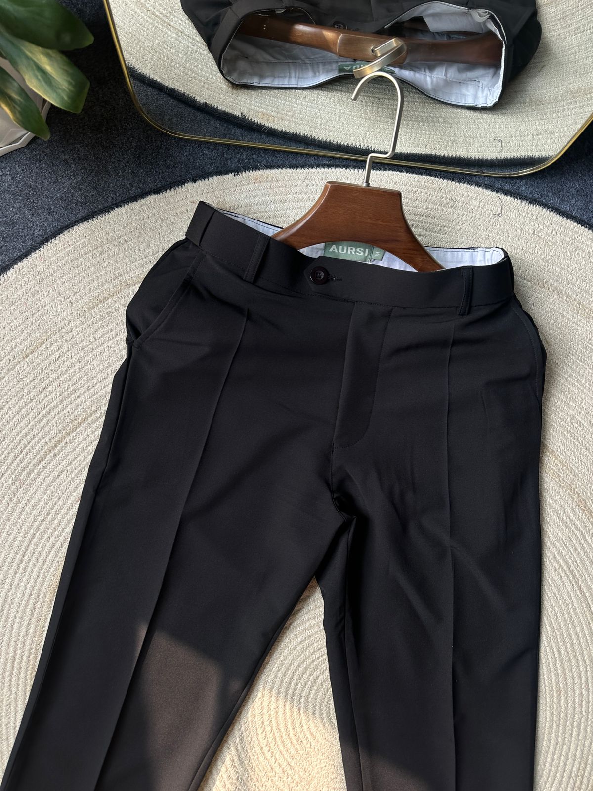 Men's Adjustable Formal Pant ( Black)