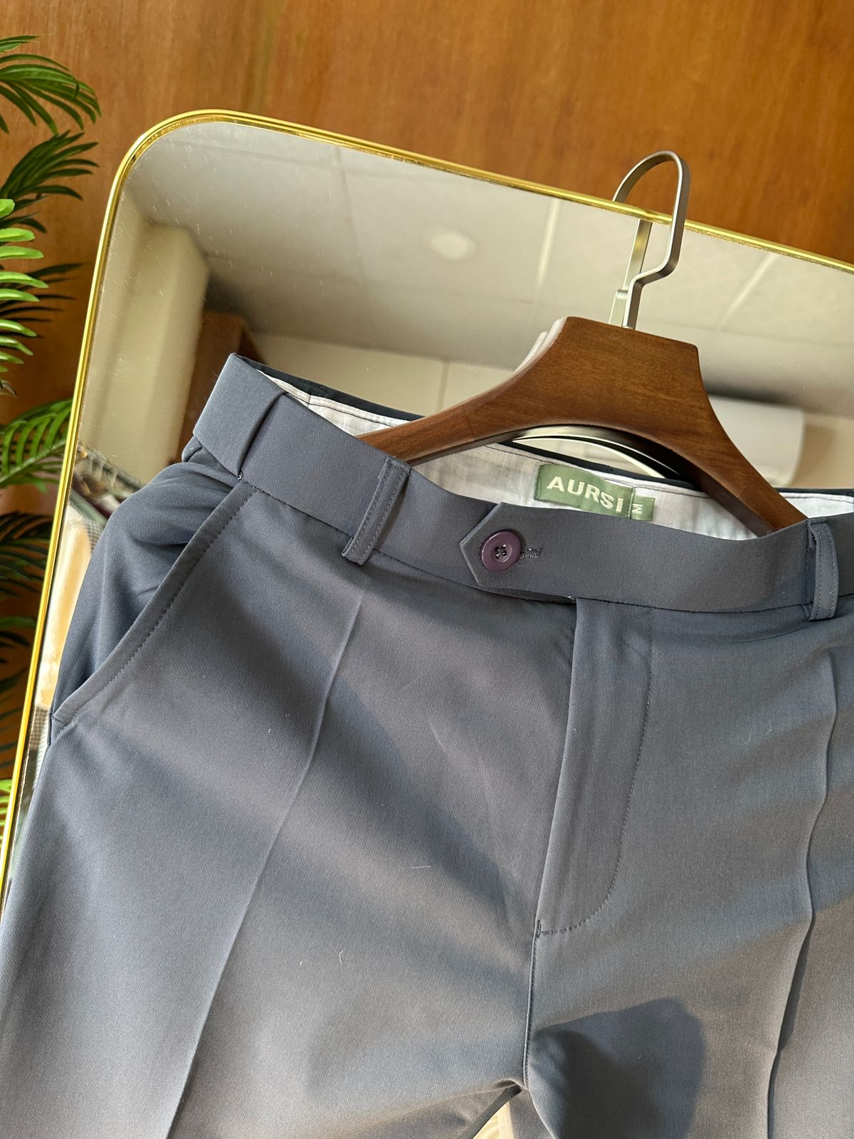 Men's Adjustable Formal Pant (Dark Ash)