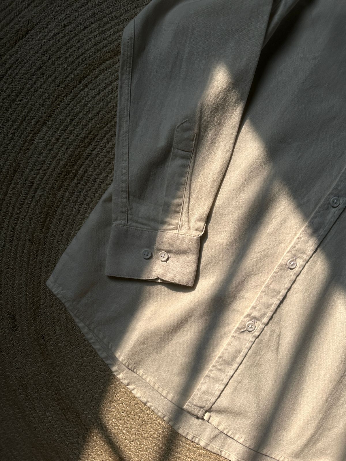 Drop Shoulder Full Sleeve Linen Shirt 25-010(Off-White)