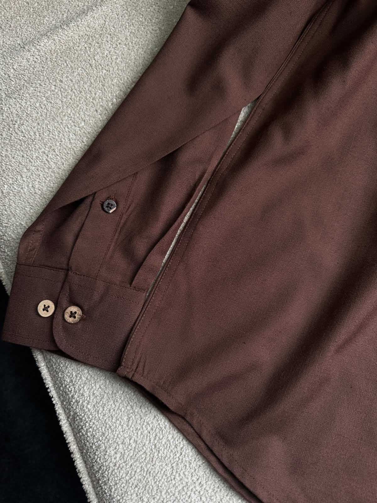 Henley Men's Shirt (Chocolate) - 26-47