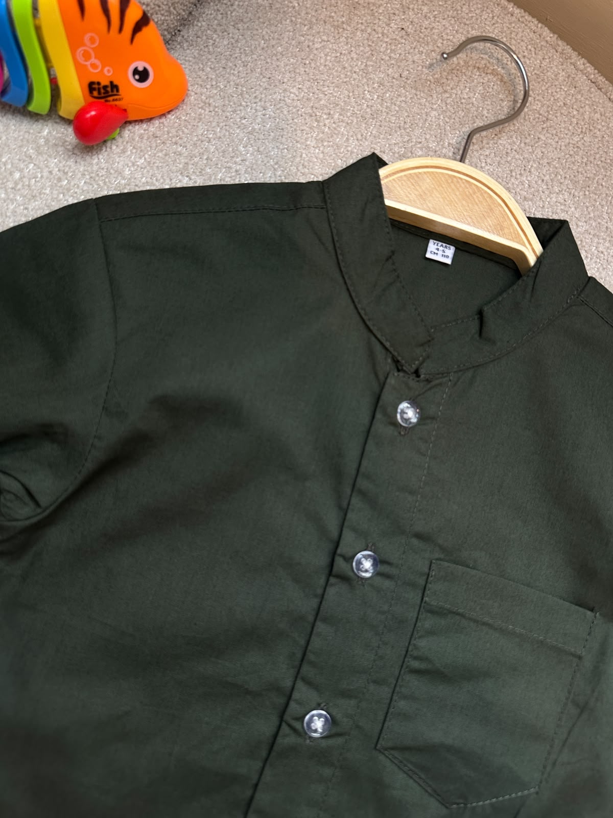 Kid's Shirt (Boys) - Battle Green - 007