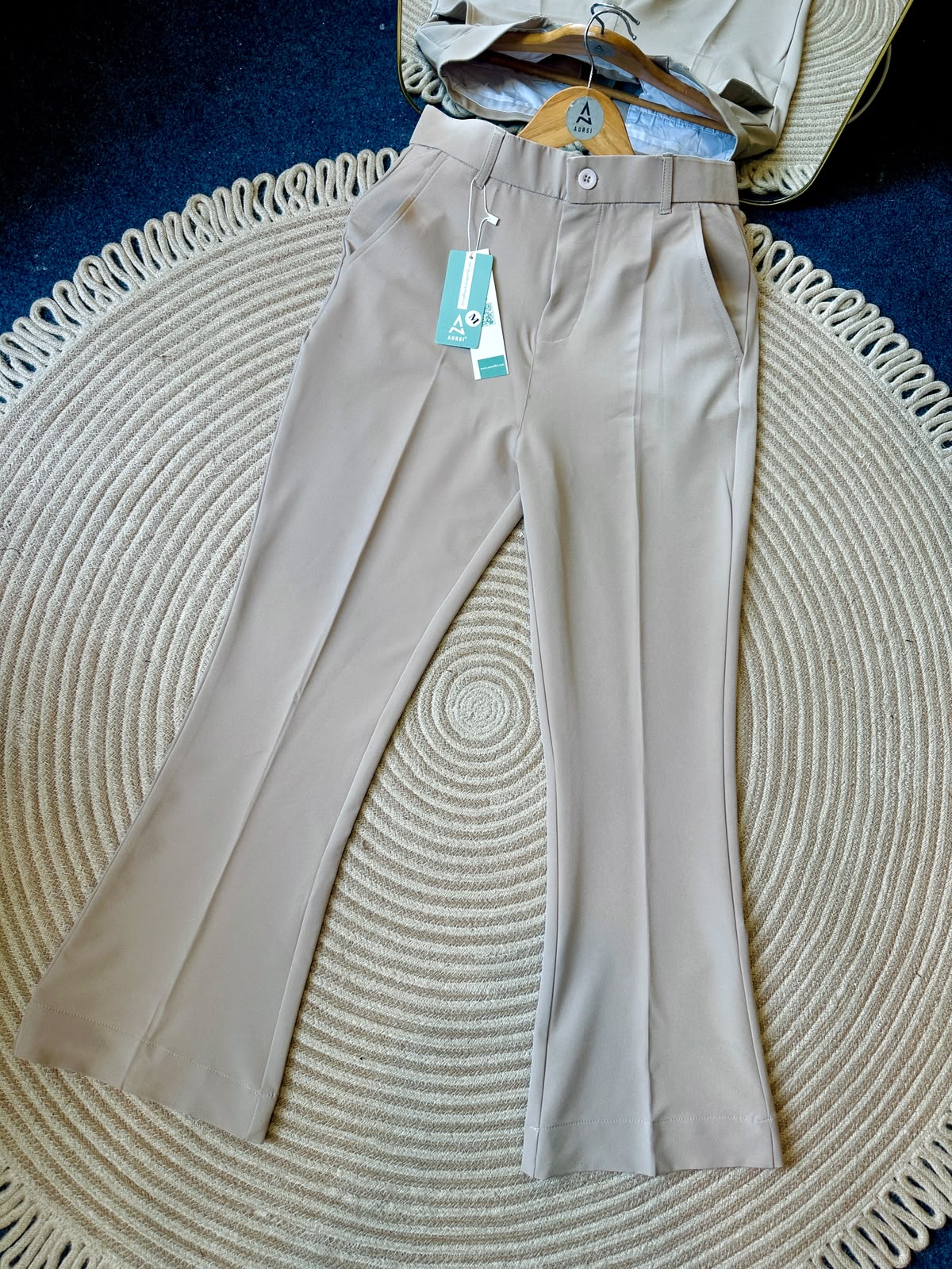 Men's Bootcut Pants (Cream)