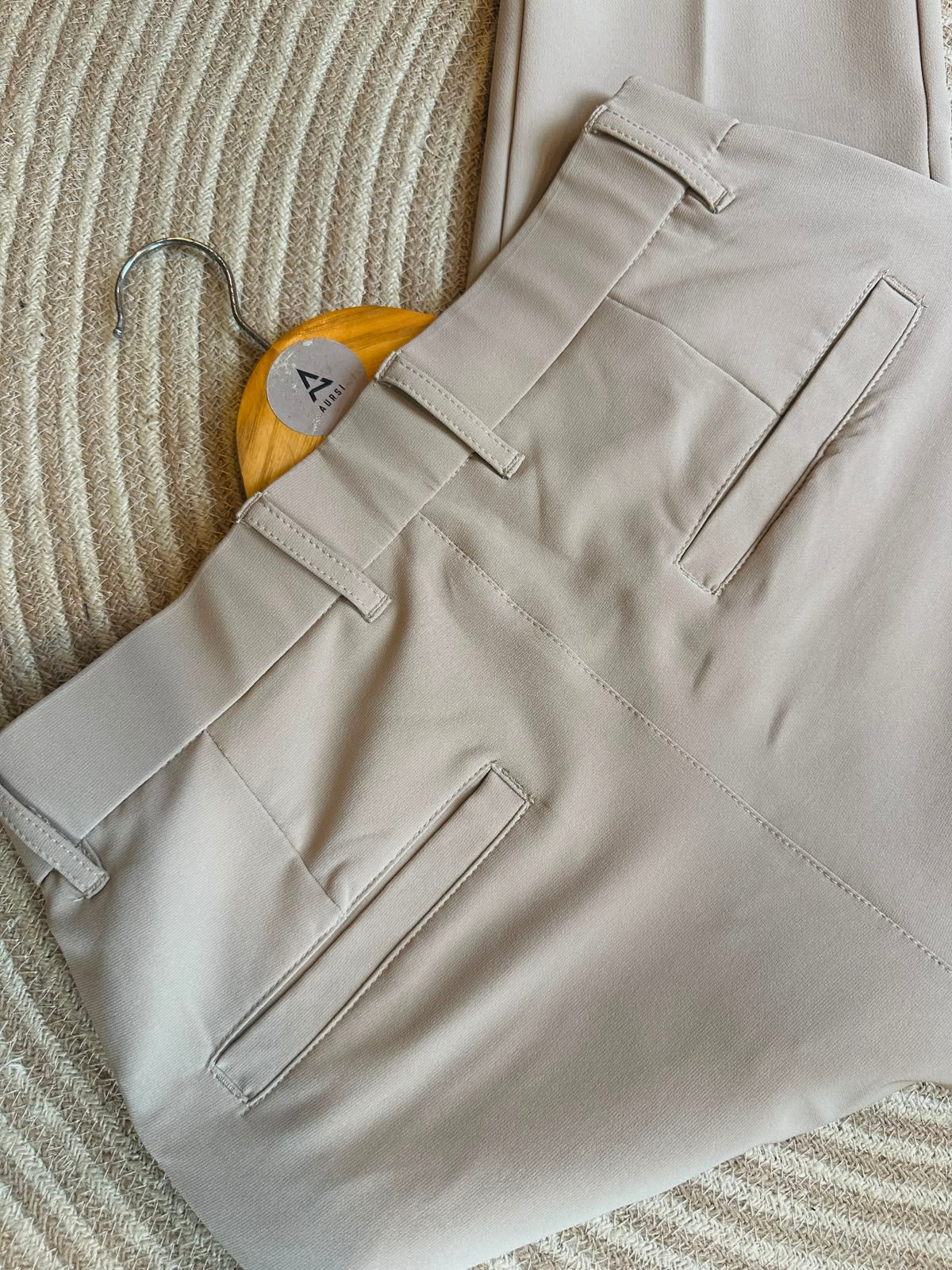 Men's Bootcut Pants (Cream)