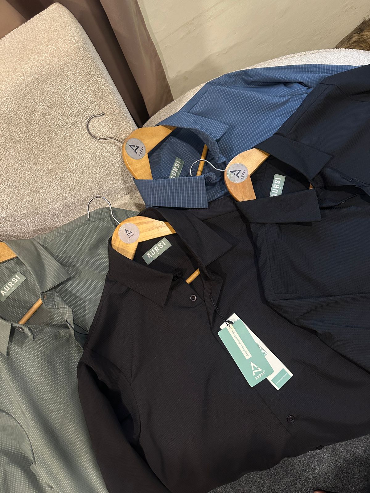 Men's Solid Formal Shirt by AURSI