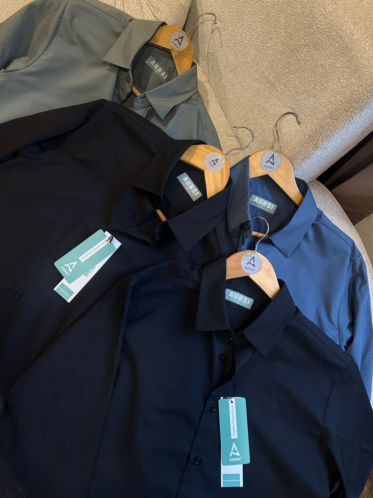 Men's Solid Formal Shirt by AURSI