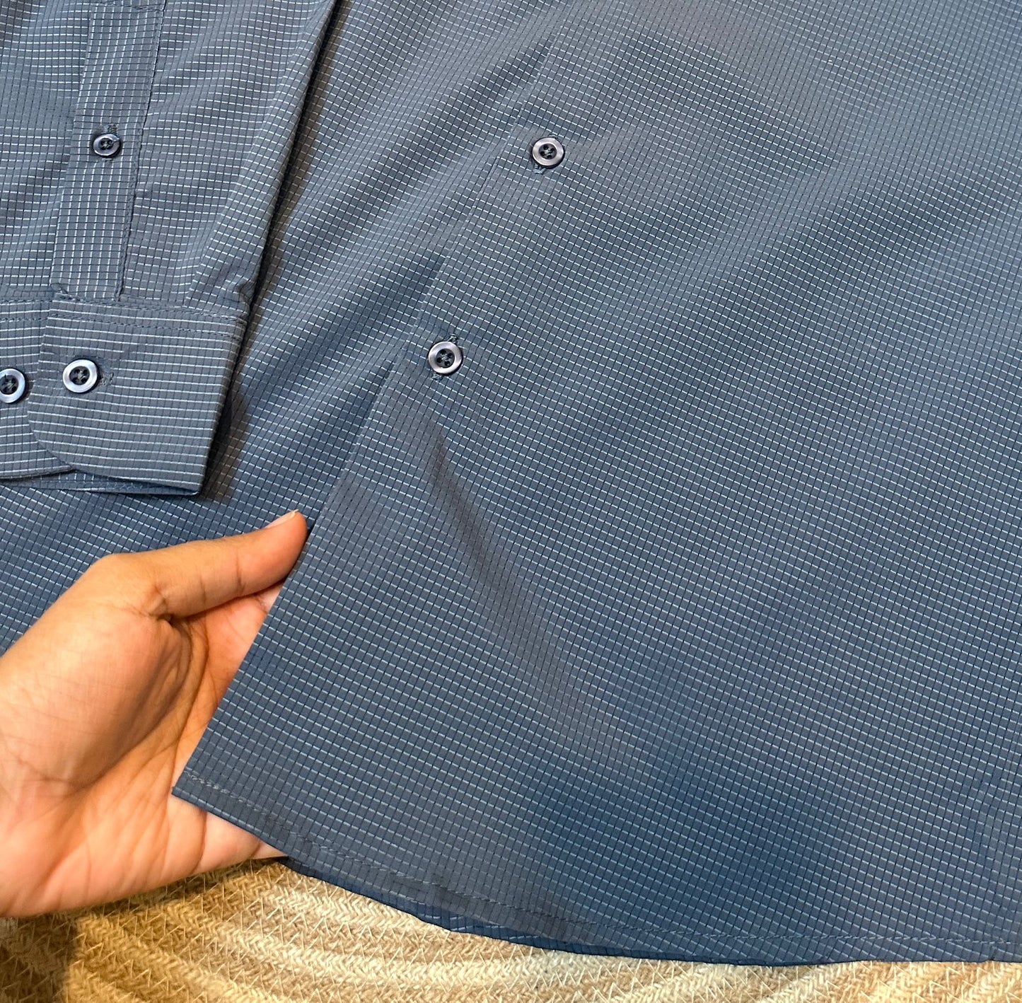 Men's Solid Formal Shirt (Slate Blue) - 26-63